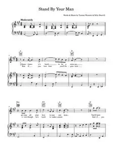 Stand By Your Man - Tammy Wynette (Piano-Vocal-Guitar (Piano Accompaniment))