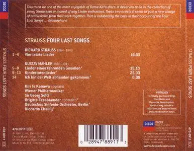 Kiri Te Kanawa, Brigitte Fassbaender - Strauss: Vier Letzte Lieder, Mahler: Lieder (2015)