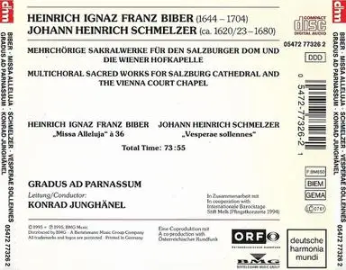 Konrad Junghänel, Gradus ad Parnassum - Biber: Missa Alleluja à 36; Schmelzer: Vesperae Sollennes (1995)