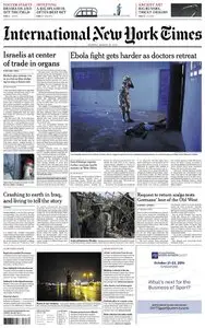 International New York Times - Monday 18 August 2014