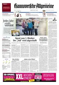 Hannoversche Allgemeine Zeitung - 01.10.2014