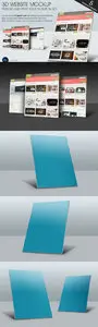 3D Website MockUp
