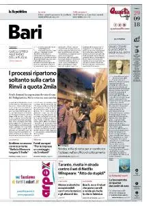 la Repubblica Bari - 29 Settembre 2018