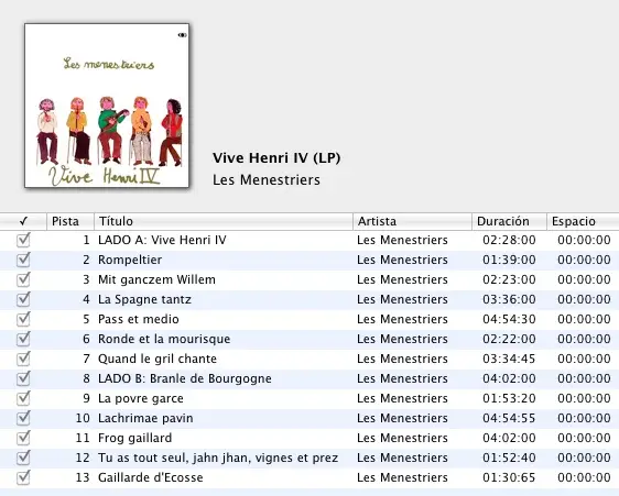 Les Menestriers - Vive Henri IV (LP / FLAC)