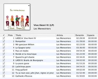 Les Menestriers - Vive Henri IV (LP / FLAC)