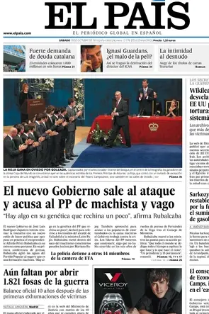 El País. 23 Octubre