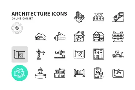 EE - Architecture Icons Line VYZLRTQ