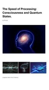 The Speed of Processing: Consciousness and Quantum States