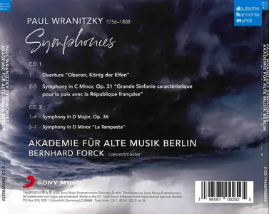 Bernhard Forck, Akademie für Alte Musik Berlin - Paul Wranitzky: Symphonies (2022)