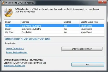 DVDFab Passkey 8.0.9.0