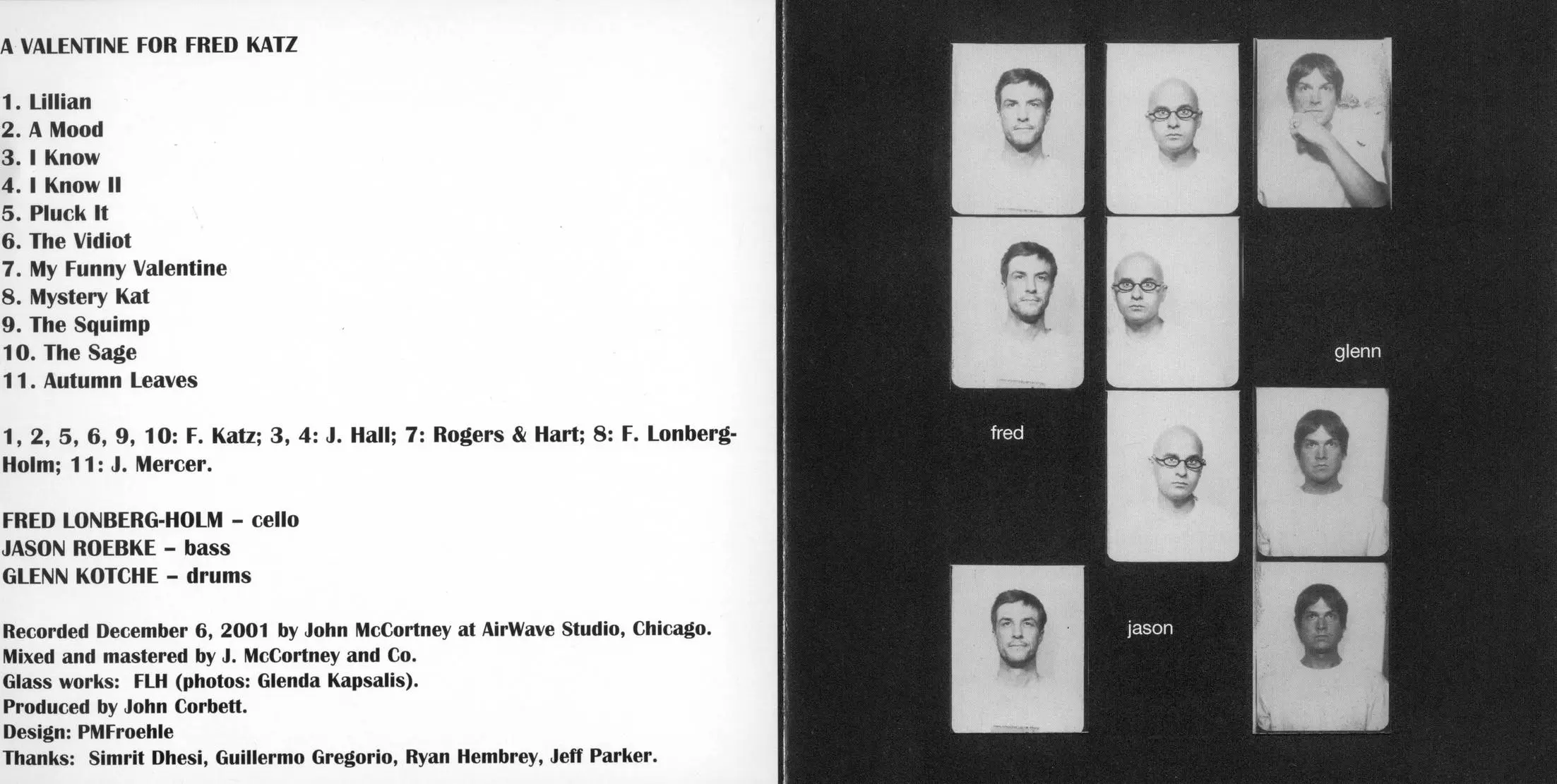 Fred Lonberg-Holm - A Valentine For Fred Katz (2002) {Atavistic ALP139CD}