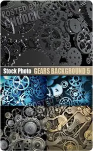 Gears background 5 - Stock Photo
