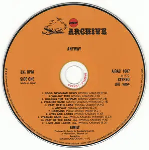 Family - Anyway (1970) [2004, Air Mail Recordings, AIRAC 1087]
