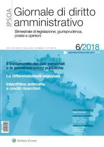 Giornale di diritto amministrativo - Dicembre 2018