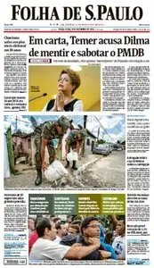 Folha de São Paulo - 8 de novembro de 2015 - Terça