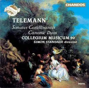 Collegium Musicum 90, Simon Standage - Telemann: Sonates Corellisantes, Canonic Duos (1993) (Repost)
