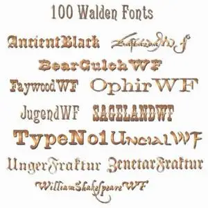 Fonts - Walden Including the WildWestPress Collection