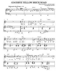 Goodbye yellow brick road - Elton John (Piano Vocal)