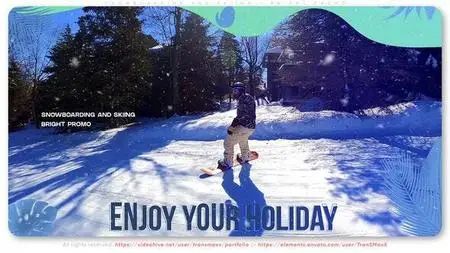 Snowboarding and Skiing - Bright Promo 49801031