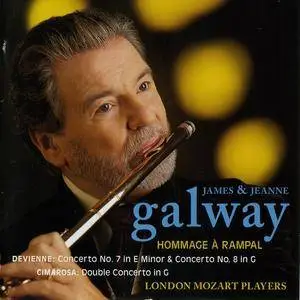 James & Jeanne Galway, London Mozart Players - Hommage a Rampal - Devienne, Cimarosa: Flute Concertos (2001) (Repost)