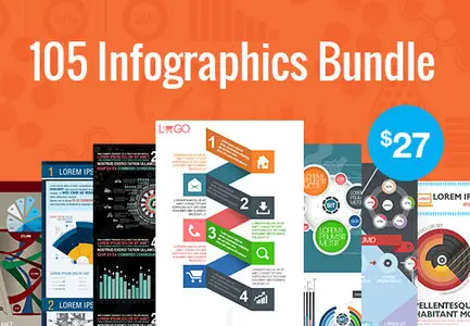 InkyDeals - The Infographic Super Bundle: 105 Awesome Royalty Free Templates