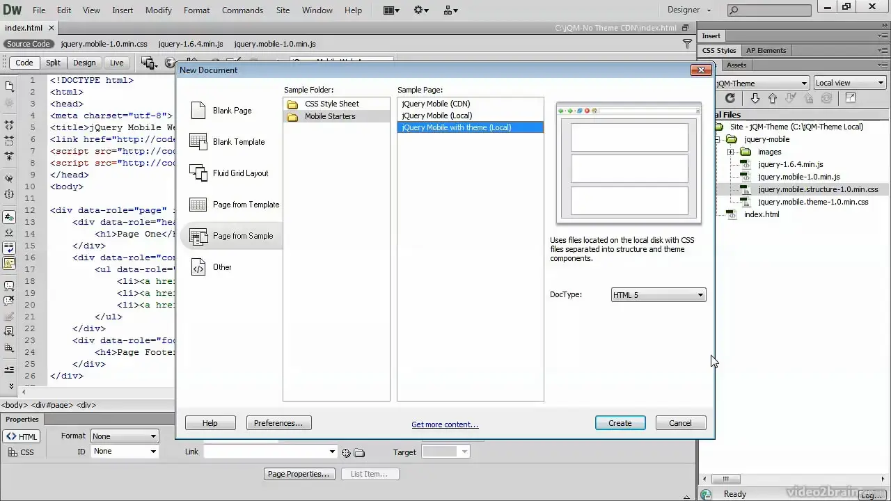 jQuery Mobile: Building a Mobile Website
