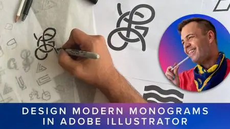 Design a Modern Monogram in Adobe Illustrator & Logo Design for Beginners