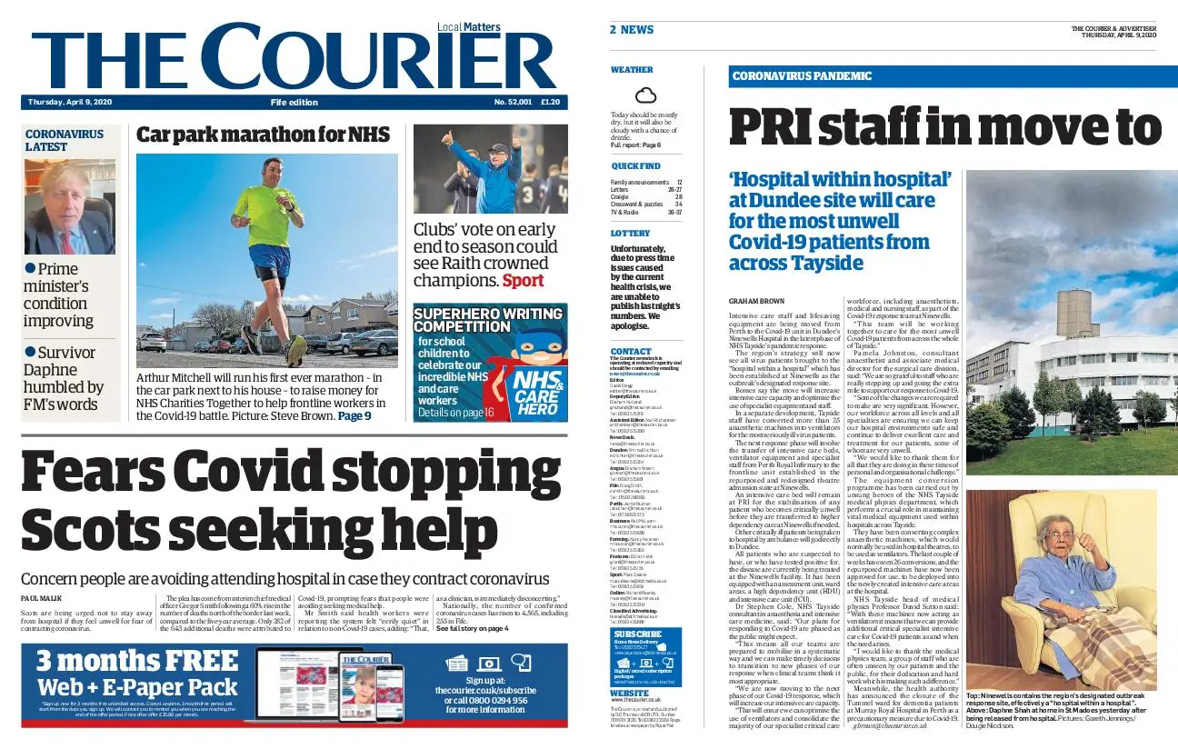 The Courier Fife April 09, 2020 / AvaxHome