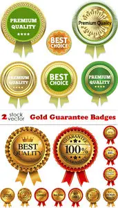 Vectors - Gold Guarantee Badges