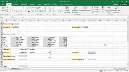 Excel: Statistische Funktionen