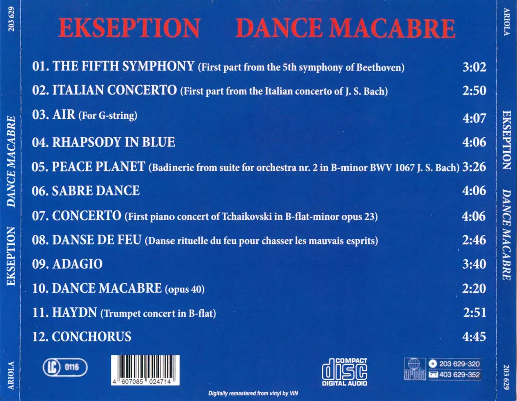 Dance macabre перевод. Ekseption Dance Macabre 1981. Ekseption "5". Ekseption 5 обложка. Ekseption Sabre Dance.