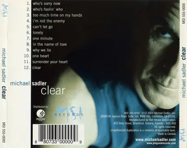 Michael Sadler - Clear (2004)