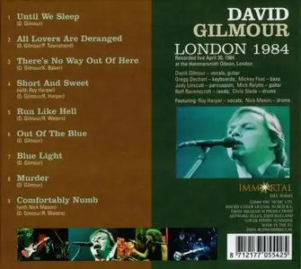 David Gilmour - London 1984 (2009) 