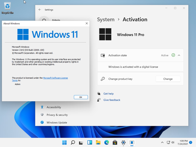 Windows 11 Pro/Enterprise Build 22000.100 (x64)  (No TPM Required) With Office 2019 Pro Plus Preactivated July 2021
