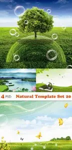 PSD - Natural Template Set 20