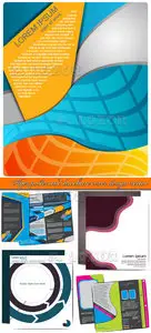 Flyer poster and brochure cover design vector