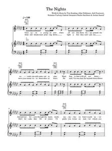 The Nights - Avicii (Piano-Vocal-Guitar (Piano Accompaniment))