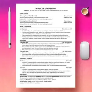 Clean Resume Template Layout 723541076