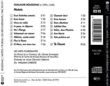 Les Arts Florissants, William Christie - Bouzignac: Te Deum, Motets (1993)