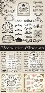 Decorative Vintage Elements Vector 2