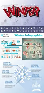 Vectors - Winter Infographics