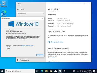 Windows 10 Pro 22H2 build 19045.3570 Preactivated (x64) Multilingual October 2023