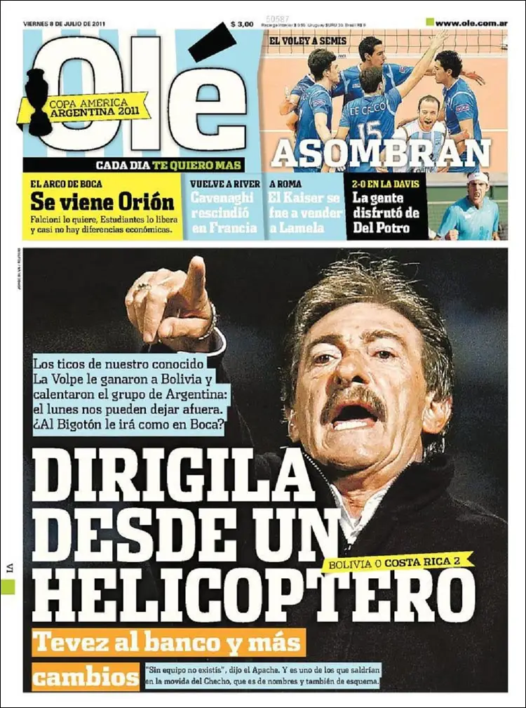 Diario Ole - 8 de Julio 2011
