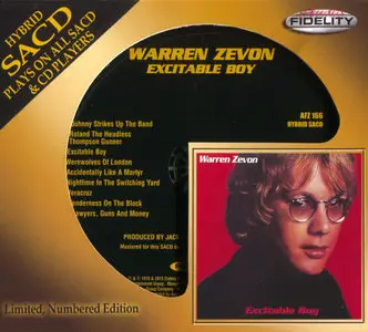 Warren Zevon - Excitable Boy (1978) [Audio Fidelity 2013] PS3 ISO + DSD64 + Hi-Res FLAC