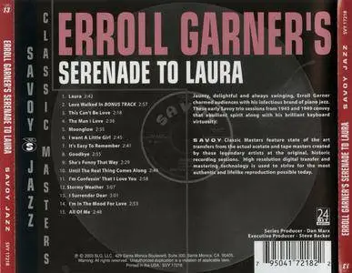 Erroll Garner - Serenade To Laura (1945-59) {Savoy Jazz SVY 17218 rel 2003}