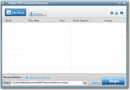 Simpo PDF Password Remover 1.0
