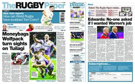 The Rugby Paper – November 17, 2019