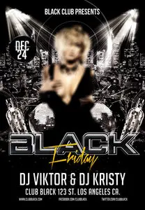 PSD Template - Black Friday Flyer
