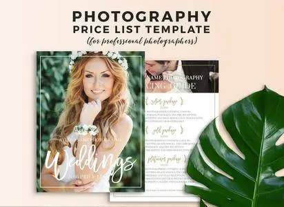 CreativeMarket - Wedding Photography Pricing Template