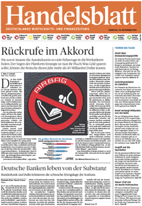 Handelsblatt vom Dienstag, 04. November 2014